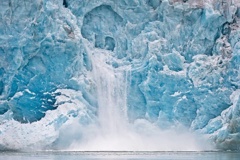 Calving glacier