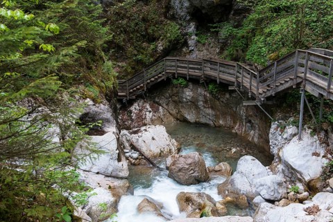 Boardwalk in the Seisenbergklamm