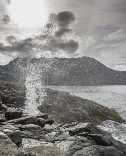 Blowhole on the coast