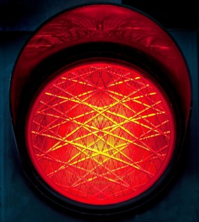 Red traffic light