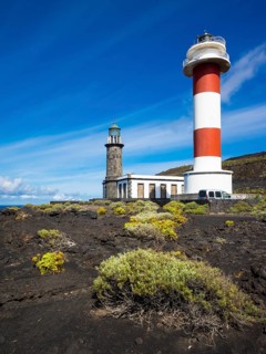 Old and new lighthouse at Faro de Fuencaliente