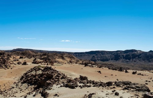 Volcanic landscape surrounding the Pico del Teide