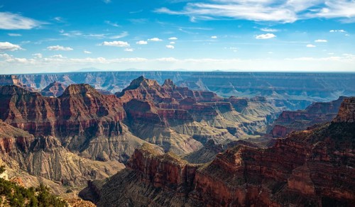 View of canyon landscape from Bright Angel Viewpoint