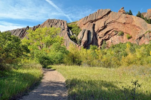 Red sandstone formation