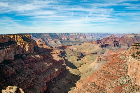 View of canyon landscape