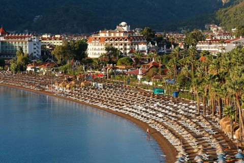 Beach of Icmeler near Marmaris