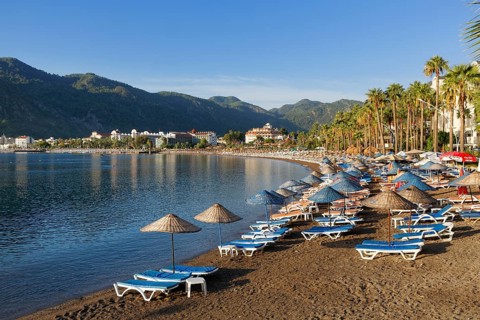Beach of Icmeler near Marmaris