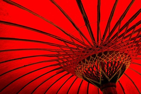 Red parasol