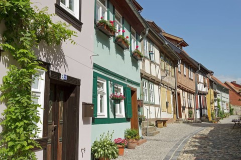 Half-timbered houses