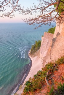 View of the Baltic Sea from the chalk coast