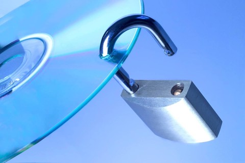 Open lock on CD