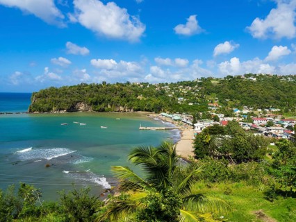 Coastline at Anse-la-Raye