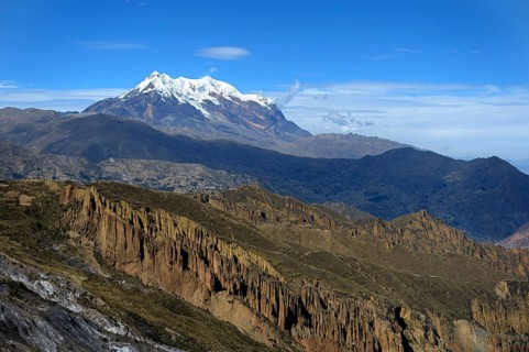 Palca Canyon and the Illimani Glacier