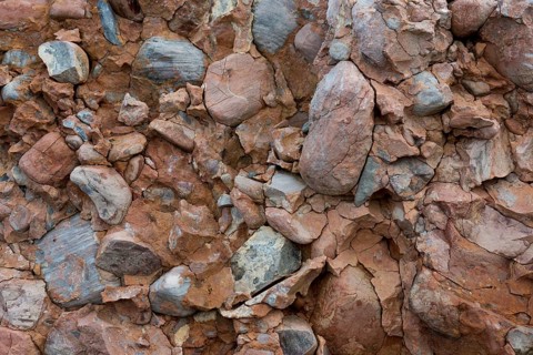 Iron oxide-containing sediment