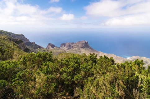 View from the lookout Mirador de Alojera in the Garajonay National Park