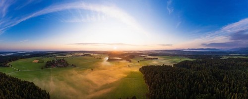 Sunrise at Dietramszell