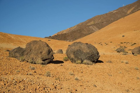 Lava boulders