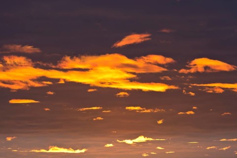 Clouds in the evening light