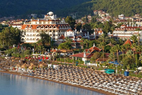 Beach of Icmeler near Marmaris