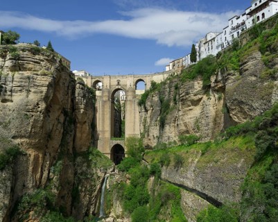 El Tajo Canyon and El Puente Nuevo bridge