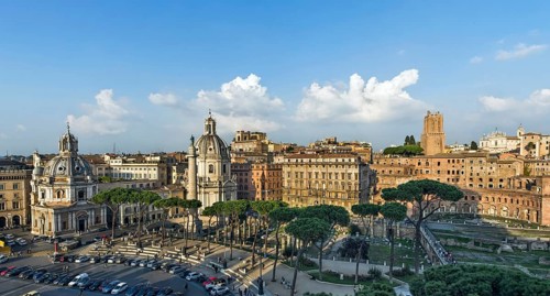 Trajan's Forum with old town