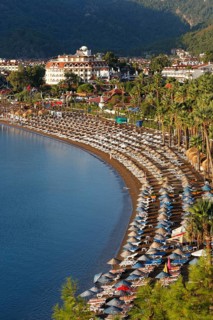 Beach of Icmeler near Marmaris