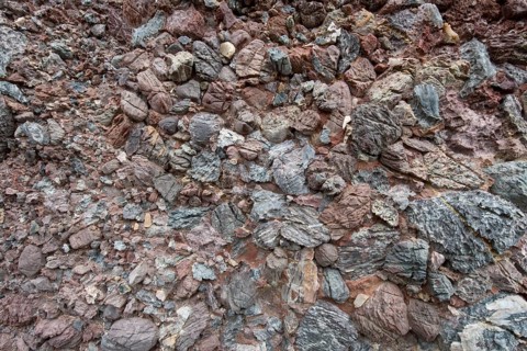 Iron oxide-containing sediment