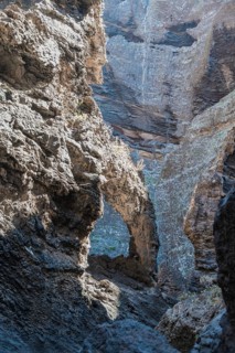 Rock arch in the Masca Gorge