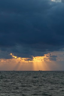Evening sky over the Baltic Sea