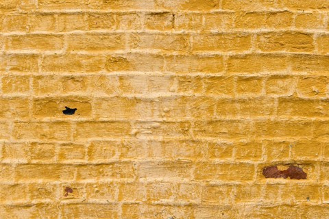 Ochre washed wall