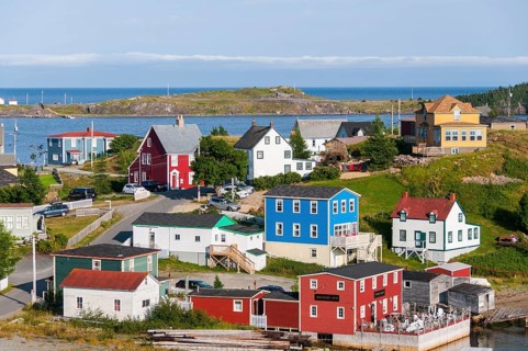 Colorful wooden houses