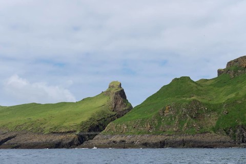 So-called Atlantic Bridge between Mykinesholmur and Mykines