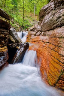 Waterfall in the Taugl river