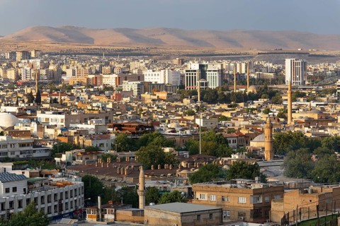 View across the historic centre of Sanliurfa