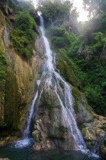 Waterfall Mele Cascades in jungle