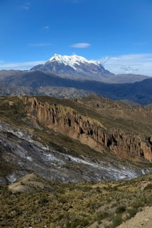 Palca Canyon and the Illimani Glacier