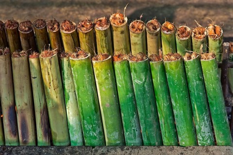 Traditional preparation of 'sticky rice'