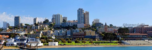 Skyline of San Francisco with the Marine Park