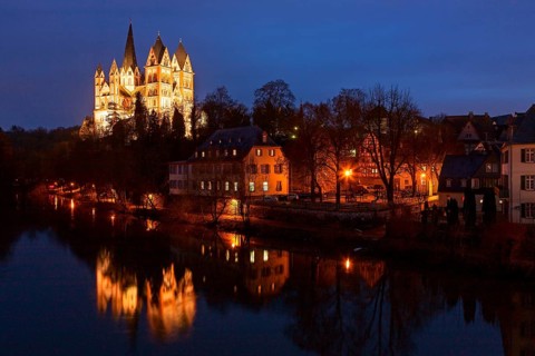 Limburg Cathedral at night