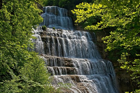 L'Eventail waterfall