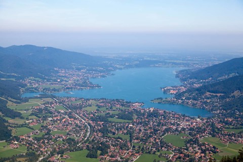Tegernsee lake with Bad Wiessee