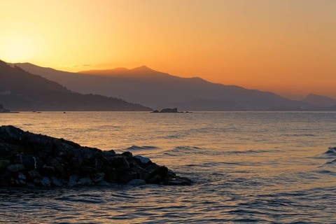 Sunrise on the coast of Anamur