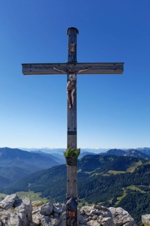 Summit cross of Mt Brecherspitz