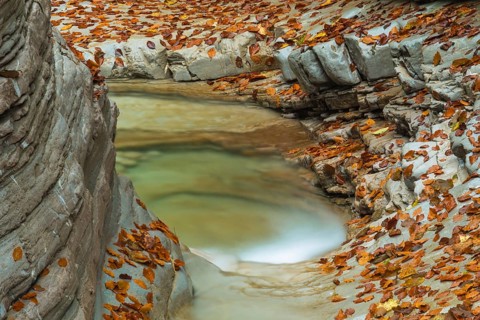 Autumn in the Tauglschlucht gorge