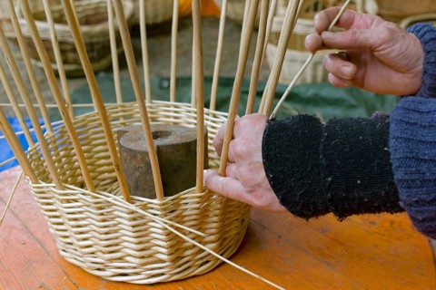 Basket is braided