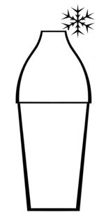 Closed cocktail shaker