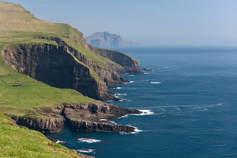 Rocky coast of Mykines