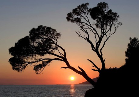 Sunset on the coast