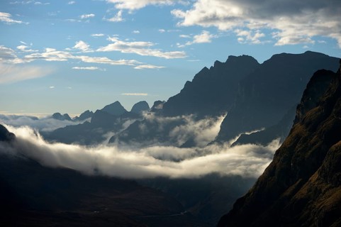 Early morning in the Andes