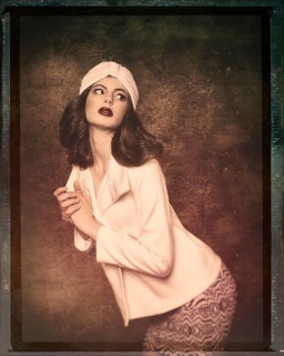 Young woman with hat